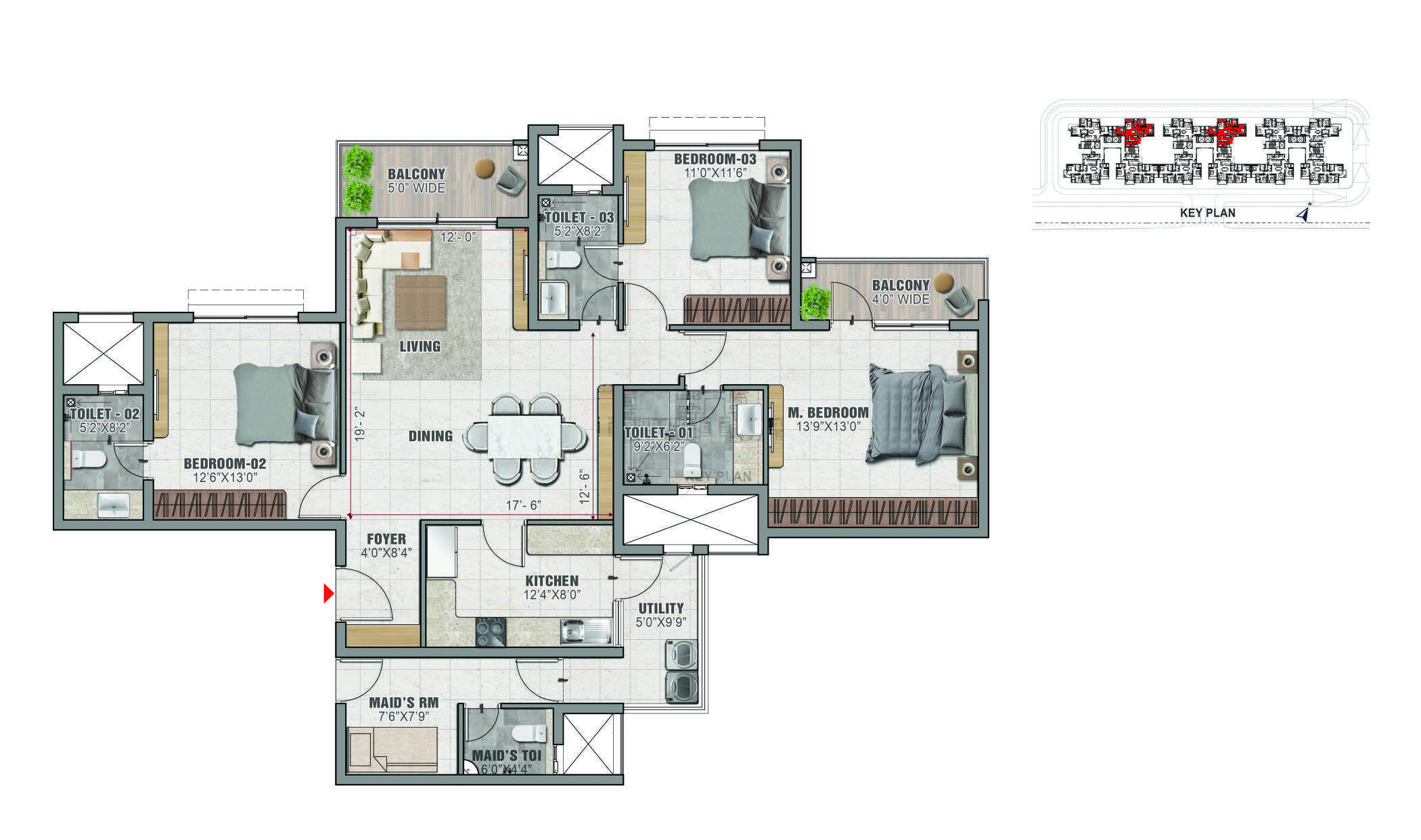Prestige Elm Park Atrium Rd, Channasandra, Bengaluru Apartments